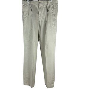 Dockers Mens Khakis Stretch Twill Pants W34 L32 Classic Fit No Wrinkles Beige